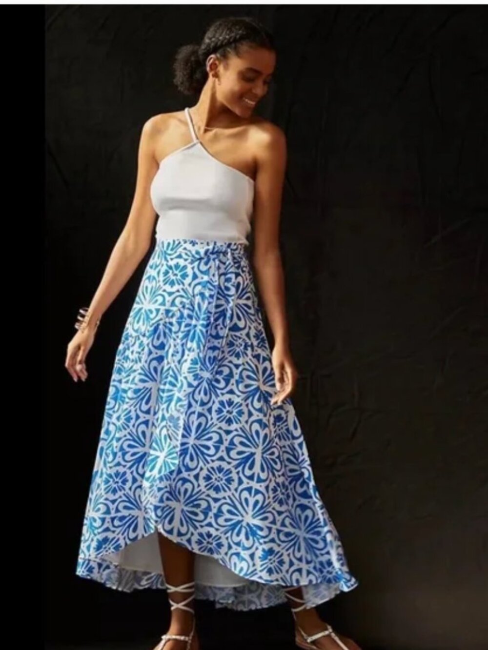 Anthropologie  Hutch Printed Wrap Maxi Skirt Large NWT - Picture 3 of 12